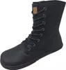 A black lace-up boot is shown against a white background. Anteprima dell’immagine prodotto
