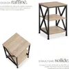 Table d’appoint NOTTINGHAM 40,5x40,5x60,5cm - Bois clair Voir les images du produit 3