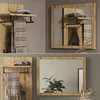A collage of entryway furniture and decor, featuring mirrors, shelves, hats, and scarves. Náhľad obrázku produktu