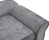 vidaXL Canapé pour chien Gris 72x45x30 cm Peluche Voir les images du produit 7