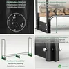 VOUNOT® Kaminholzregal Aussen aus Metall mit wasserdichte Produktbild-Vorschau 5