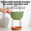 pack de 3 pots de fleurs suspendus avec plateau amovible, Voir les images du produit 5