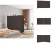 vidaXL 2-tlg. Paravent Braun 348x180 cm Stoff -  Raumteiler Produktbild-Vorschau 1