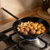 Braadpan, geëmailleerd staal, geperforeerd ontwerp, zwart Productafbeelding-voorbeeld 2