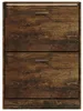 vidaXL Szafka na buty dąb wędzony 59x17x81 cm materiał Podgląd zdjęcia produktu 4