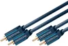 ClickTronic 1m Stereo Audio, Samec, 2 x RCA, Samec, 1 m, Náhled obrázku produktu 5