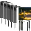A collage of solar pathway lights, some shown in a group and others in a garden setting. Náhľad obrázku produktu