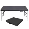 Table pliante de 125 cm, réglable en hauteur, table de Voir les images du produit 1