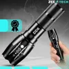 Starke Taschenlampe, Reichweite 800 m, LED mit Zoom, Produktbild-Vorschau 6
