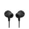 A pair of black JBL Endurance Run 2 wireless in-ear headphones are shown against a white background. Produktbild-Vorschau