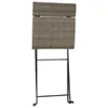 vidaXL Bistrostühle 6 Stk. Klappbar Grau Poly Rattan und Produktbild-Vorschau 6