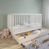 Babybett Kinderbett Gitterbett höhenverstellbar & Produktbild-Vorschau 1