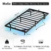 FABATO Modernes Metallbettgestell Einzelbett 90x200 cm mit Produktbild-Vorschau 2