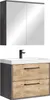 Meuble de salle de bains complet Florence 60 x 35 cm gris Voir les images du produit 1