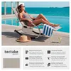 Zahradní lehátko tectake® Taya, ergonomické, s houpací Náhled obrázku produktu 12