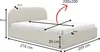 Sofello Polsterbett Modern 90-200x200 Kopfteil abgerundet Produktbild-Vorschau 7