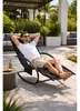 Schaukelliege Sonnenliege Liegestuhl Relaxliege Gartenliege Produktbild-Vorschau 1