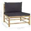 Set da giardino 4 pezzi vidaXL con cuscini grigio scuro in Anteprima dell’immagine prodotto 13