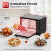 TurboTronic Minibackofen mit Umluft und Drehspieß 35 Liter, Produktbild-Vorschau 2