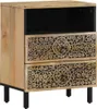 vidaXL Noční stolek 50x33x60 cm z masivního dřeva mango Náhled obrázku produktu 2