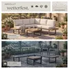 tectake® Aluminium Garten-Lounge-Set Eliar mit Produktbild-Vorschau 6