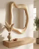 BELIANI Wandspiegel Gold MDF 77 x 59 cm Asymmetrische Produktbild-Vorschau 2
