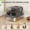XXL Edelstahl-Katzentoilette mit Deckel, 72 l, inklusive Produktbild-Vorschau 3