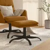The Living Store Fußhocker Braun 60x60x36 cm Samt Produktbild-Vorschau 1