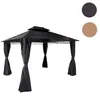 Hardtop Pergola HWC-M81, Pavillon, Aluminium Dachstreben Produktbild-Vorschau 9