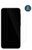 Two transparent screen protectors are shown layered over a black smartphone. Podgląd zdjęcia produktu