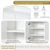 CDGlobal Kommode Sideboard mit 4 Türen und verstellbaren Produktbild-Vorschau 5
