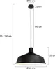 Steinhauer Hängeleuchte Mexlite Blackmoon 1443ZW Schwarz Produktbild-Vorschau 7
