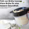 Fetttrenner 1000ml mit Sieb, Soßentrenner aus PP, Produktbild-Vorschau 3