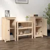 vidaXL Sideboards 2 Stk. 39x35x80 cm Massivholz Kiefer Produktbild-Vorschau 3