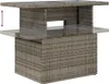 10-tlg. Garten-Sofagarnitur mit Kissen Grau Poly Rattan Produktbild-Vorschau 7