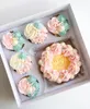 Krabica na muffiny a koláče, 23 x 23 x 10 cm, biela a Náhľad obrázku produktu 4