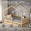 ML-Design dětská postel domeček postel 80x160 cm přírodní s Náhled obrázku produktu 2