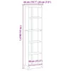 vidaXL Bücherregal Corona 46x20x170 cm Massivholz Kiefer Produktbild-Vorschau 8