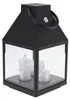 Lanterne noire avec 3 bougies LED 25 cm Voir les images du produit 1