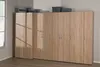 Schrank - Eiche Sägerau Nachbildung - 50 x 185 x 40 cm - 6 Produktbild-Vorschau 2