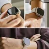 Collage of close-up shots of a person wearing an Apple Watch Ultra with different protective cases. Náhled obrázku produktu