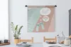 MuchoWow® Wandteppich Wandbehang Hausschuhe - Wein - Produktbild-Vorschau 2