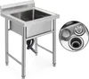 VEVOR Gastro dřez Nerezový dřez 60X60cm Dřezová skříňka Náhled obrázku produktu 4