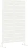 vidaXL Pare-vue blanc 100 x 50 x 180 cm acier Voir les images du produit 1