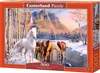 CASTORLAND Puzzle 500el. Winter Melt - Koně zimní krajina Náhled obrázku produktu 2
