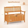 KOMFOTTEU 2-osobowa ławka ogrodowa z miejscem do Podgląd zdjęcia produktu 7