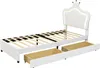 Letto imbottito per bambini 90 x 200 cm, con cassettiera, Anteprima dell’immagine prodotto 5