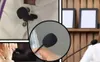 Collage of images showing small black microphones, some attached to clothing, and others on stands. Produktbild-Vorschau