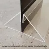 Tischschildhalter Acrylglas transparent 210mm mit tiefem Produktbild-Vorschau 4