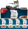 A box of Gourmet cat food with individual pouches shown below. Anteprima dell’immagine prodotto